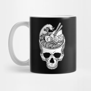 Kawaii Japanese Anime Skeleton Ramen Halloween Mug